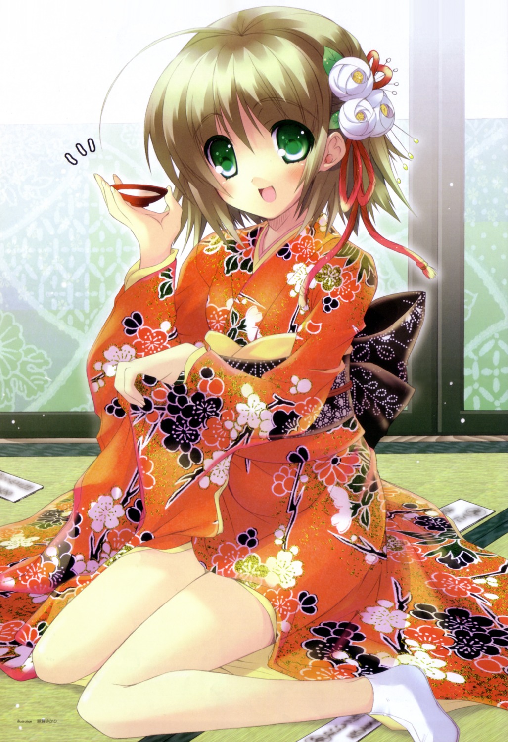 higa_yukari kimono sake