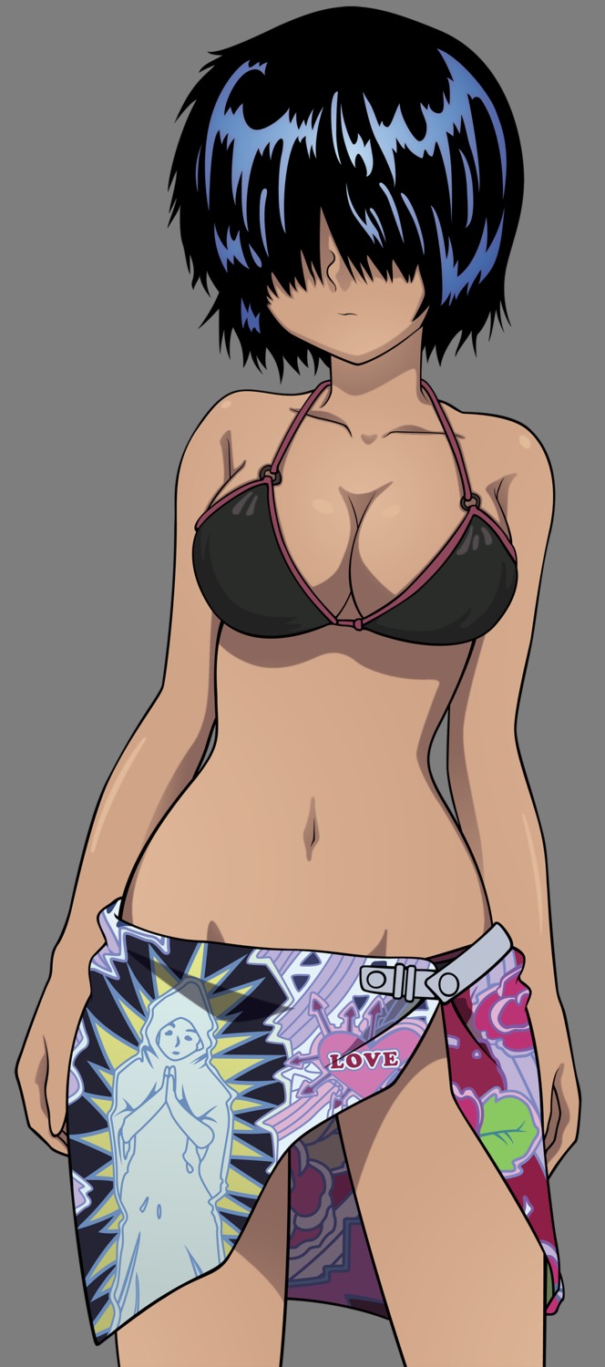 bikini cleavage nazo_no_kanojo_x swimsuits transparent_png urabe_mikoto