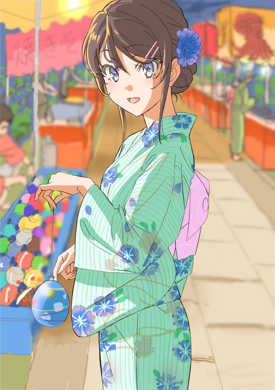 sakurajima_mai seishun_buta_yarou tamura_satomi yukata