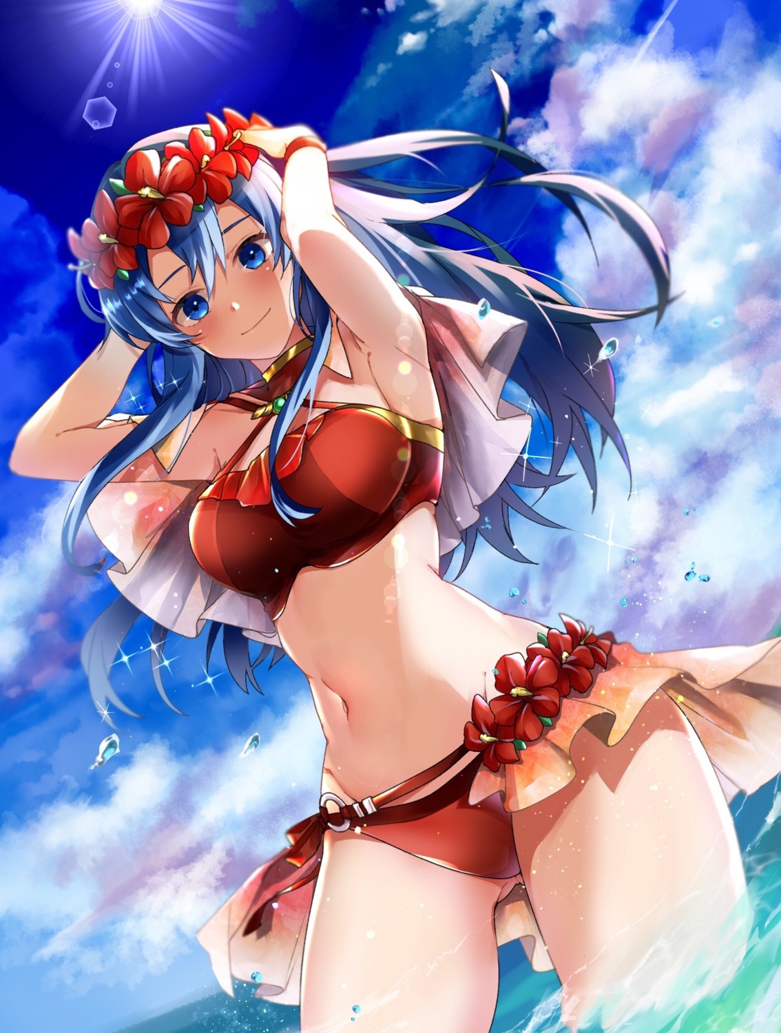 bikini fire_emblem fire_emblem:_rekka_no_ken fire_emblem_heroes lilina nekolook swimsuits wet