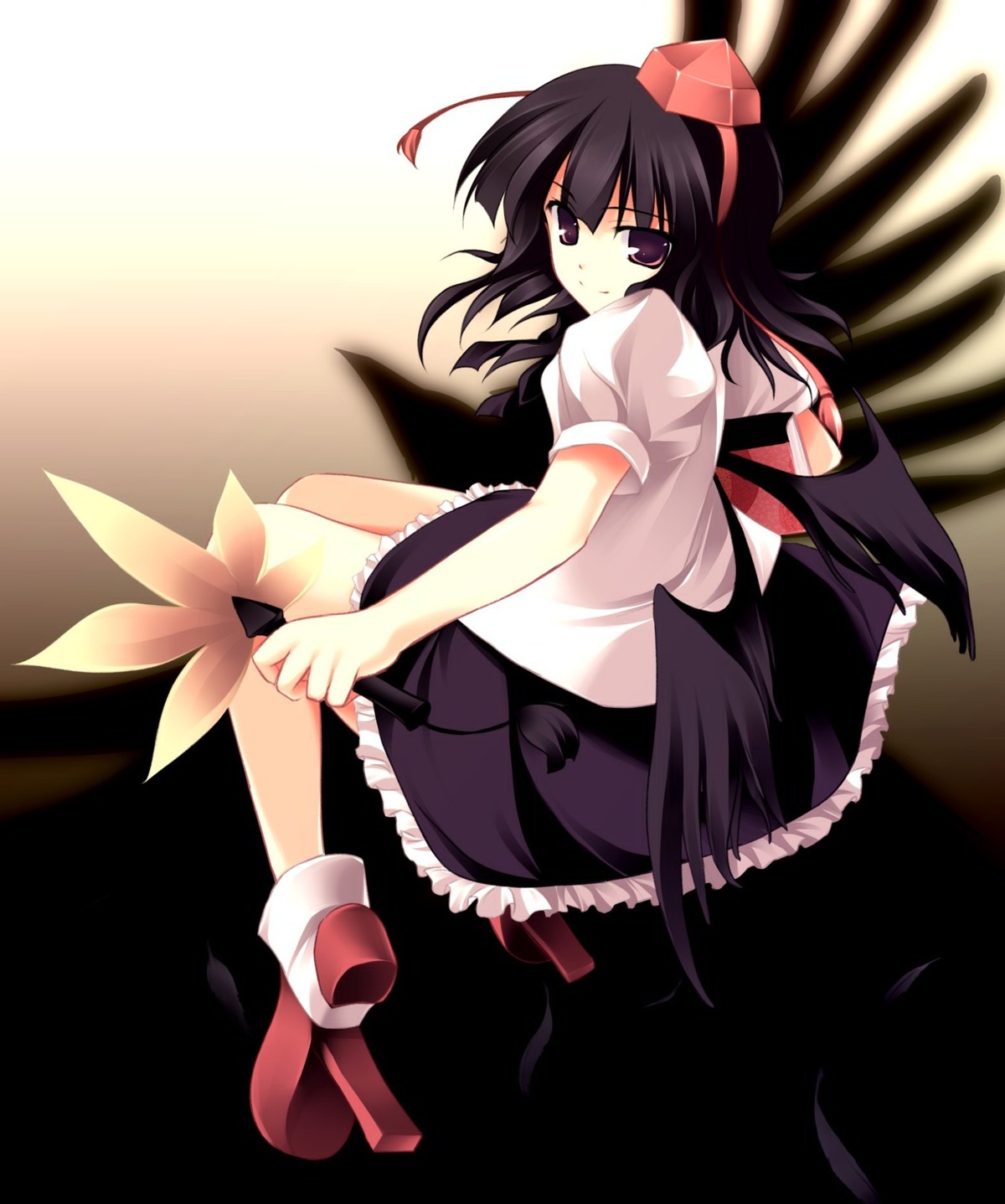 shameimaru_aya tateha touhou wings