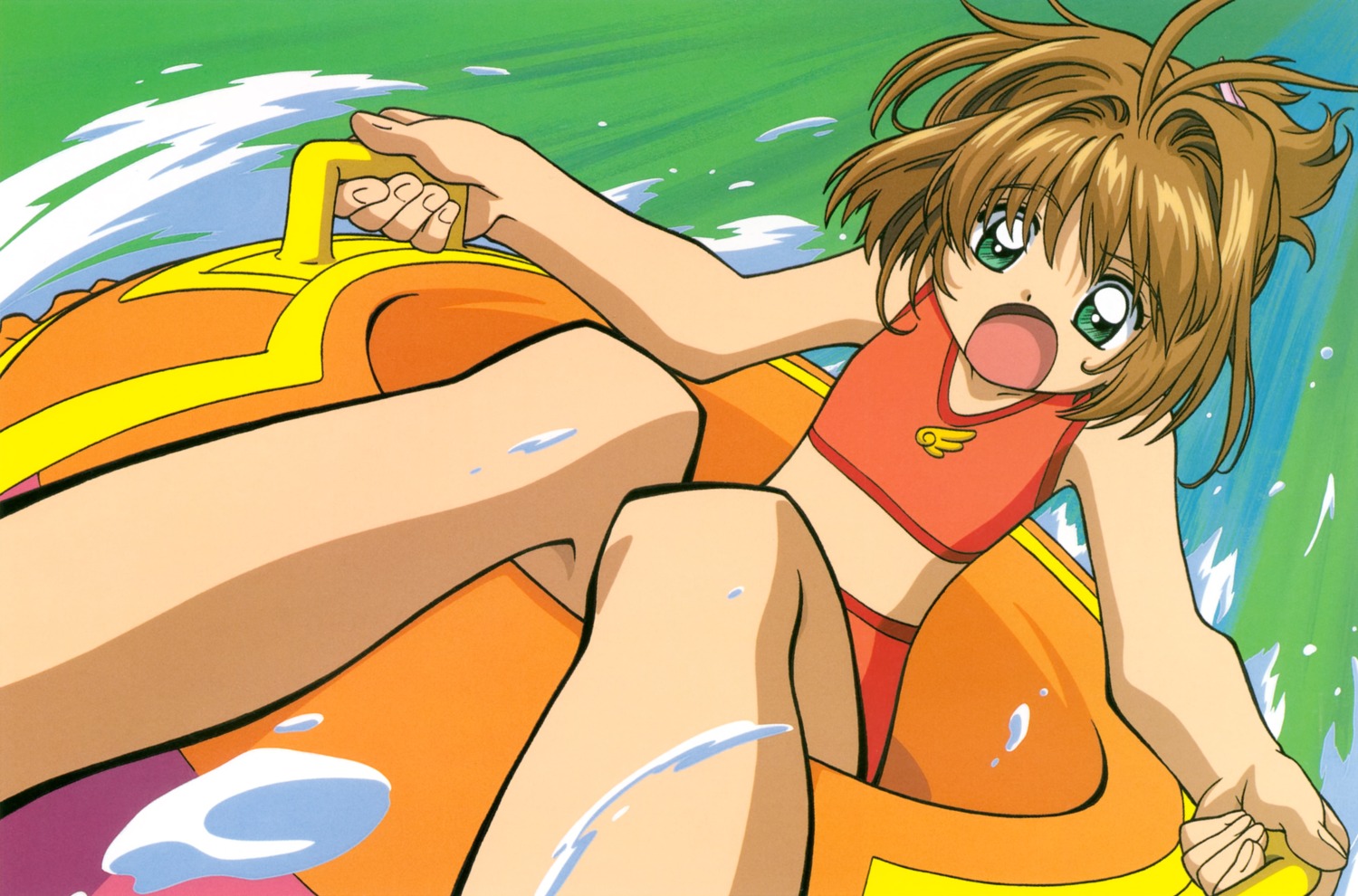 bikini card_captor_sakura kinomoto_sakura koga_makoto madhouse swimsuits