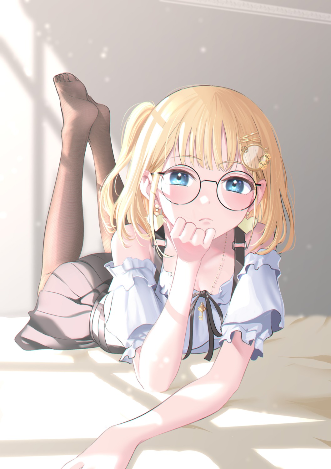 cleavage feet gou_d hololive hololive_english megane watson_amelia