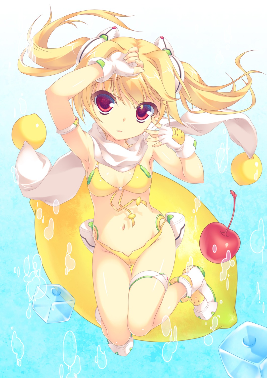 aoi_sora-maru bikini c.c._lemon c.c._lemon_(character) garter swimsuits