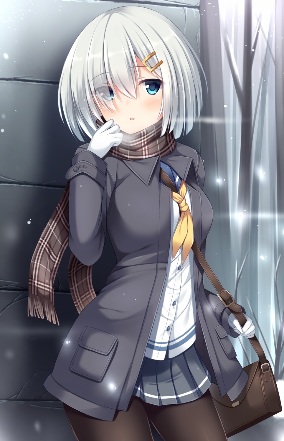 hamakaze_(kancolle) kantai_collection pantyhose seifuku tomoo