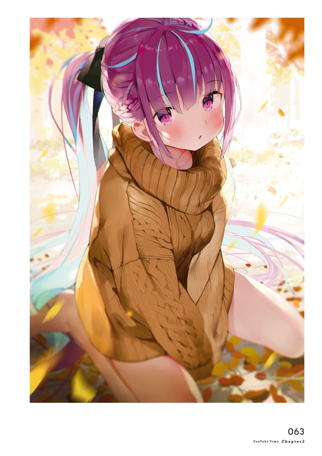 dress gaou_(matsulatte) hololive minato_aqua sweater