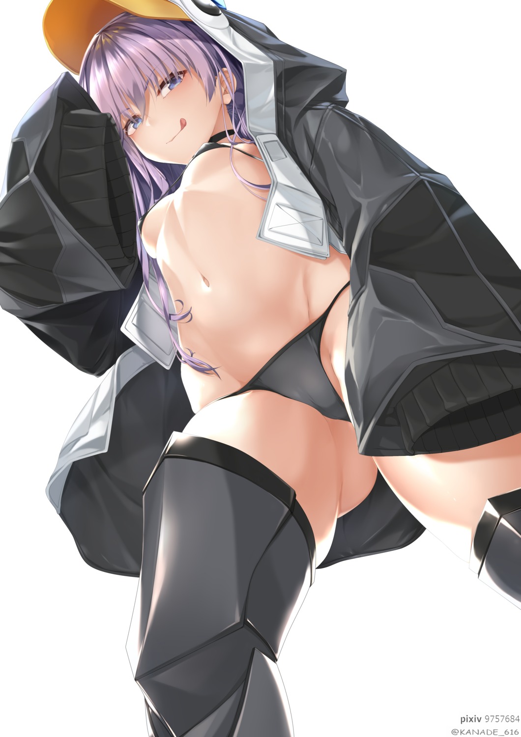 bikini fate/grand_order kana616 meltryllis open_shirt penguin swimsuits thighhighs