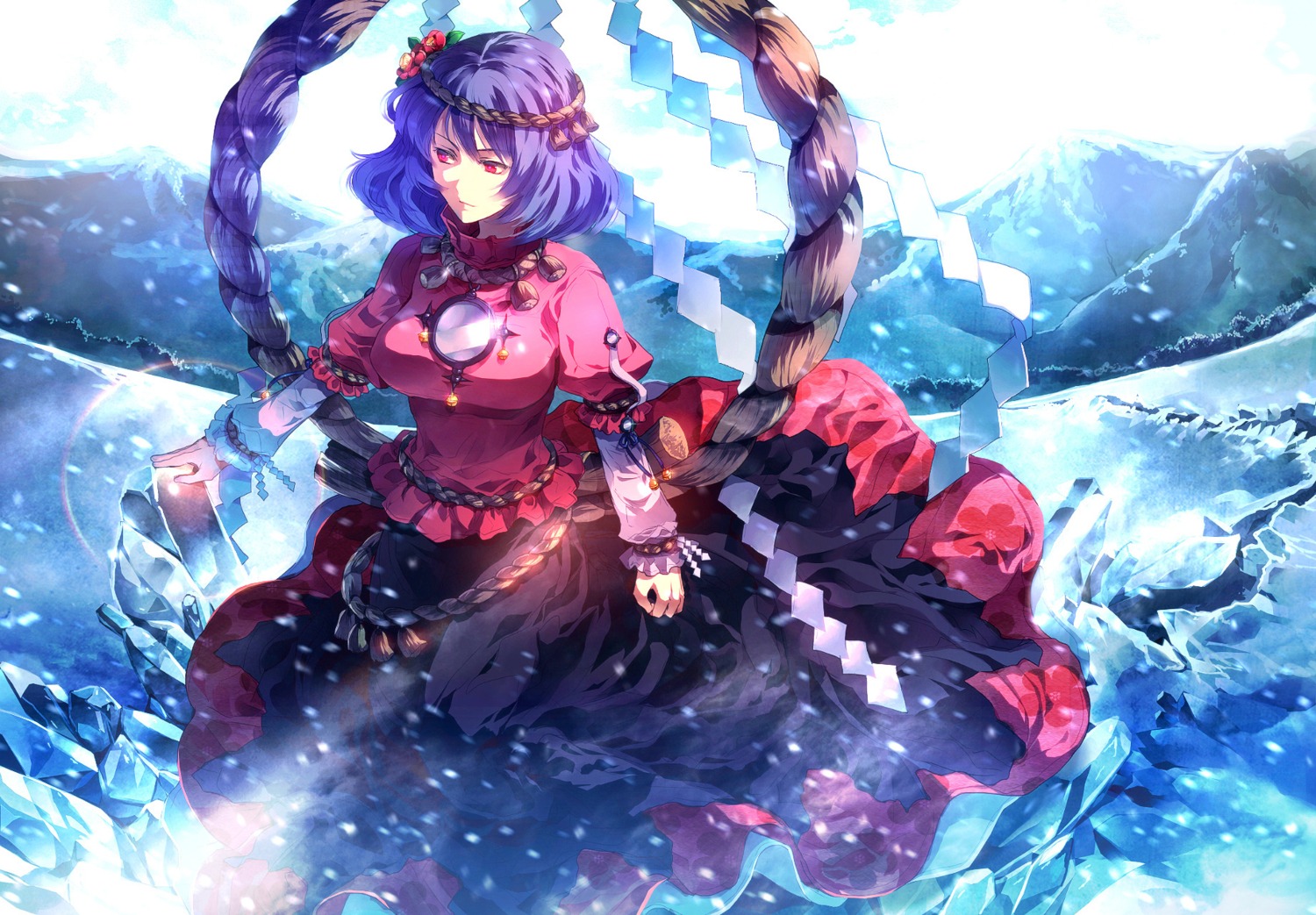 sunakumo touhou yasaka_kanako