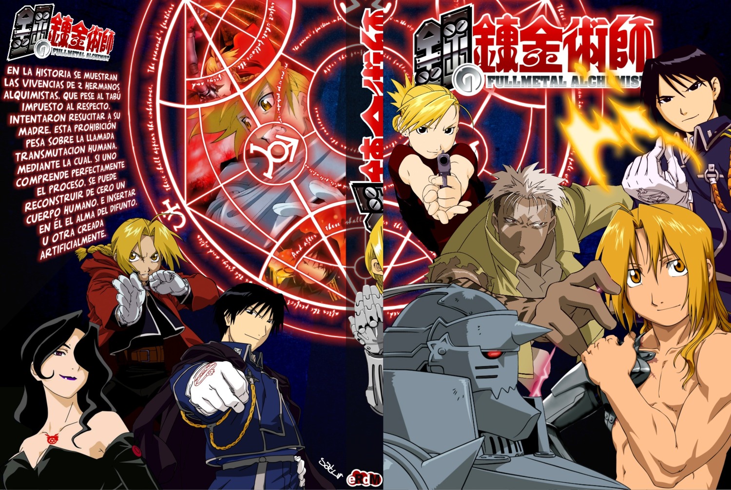 alphonse_elric edward_elric fullmetal_alchemist lust riza_hawkeye roy_mustang scar