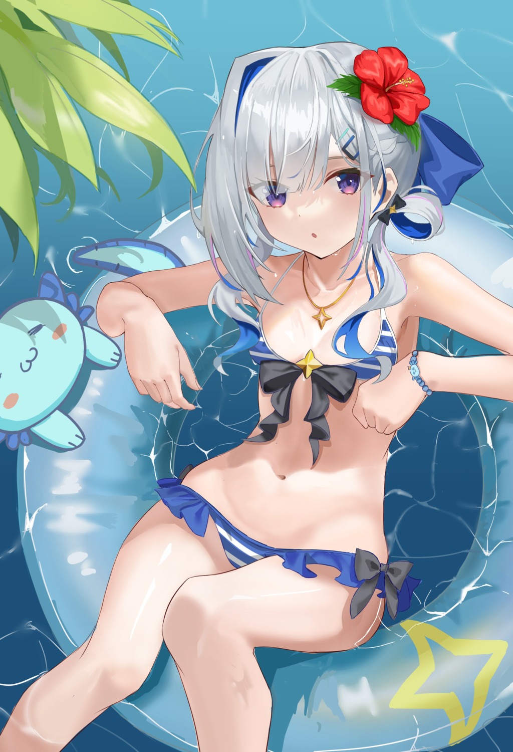 amane_kanata bikini hololive swimsuits tagme wet