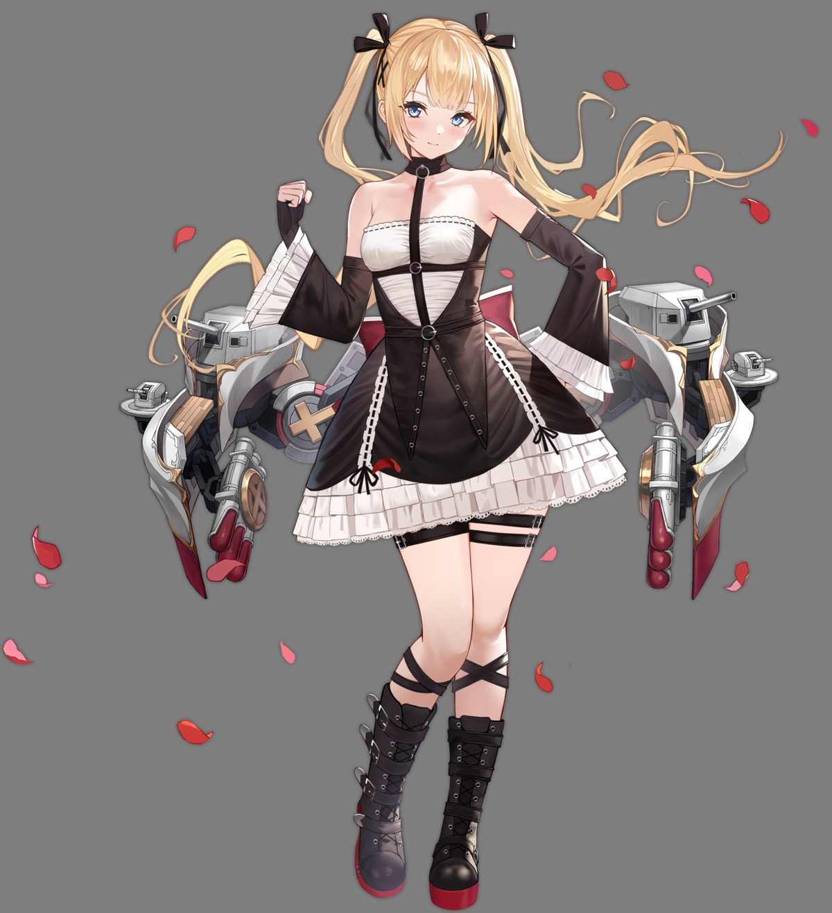 azur_lane dead_or_alive garter gothic_lolita lolita_fashion marie_rose no_bra transparent_png yunsang