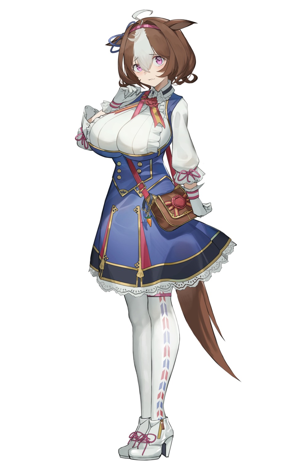 animal_ears garter heels kkj25 meisho_doto_(umamusume) tail uma_musume_pretty_derby uniform