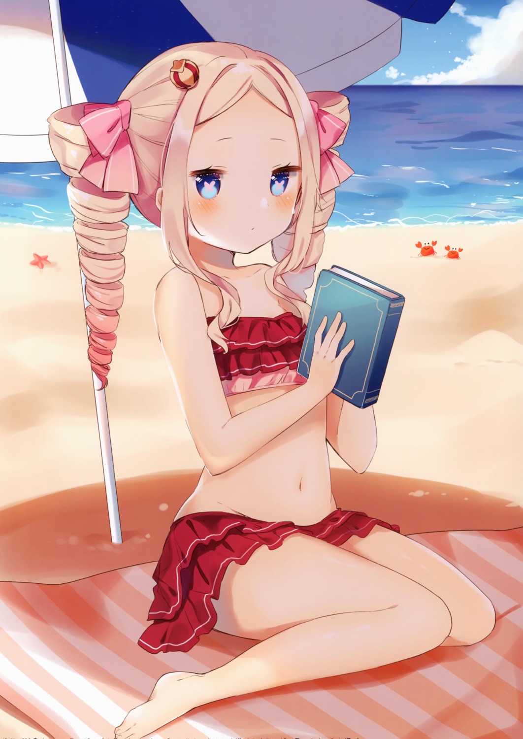 beatrice_(re_zero) bikini gelatin* re_zero_kara_hajimeru_isekai_seikatsu shiino_sera swimsuits