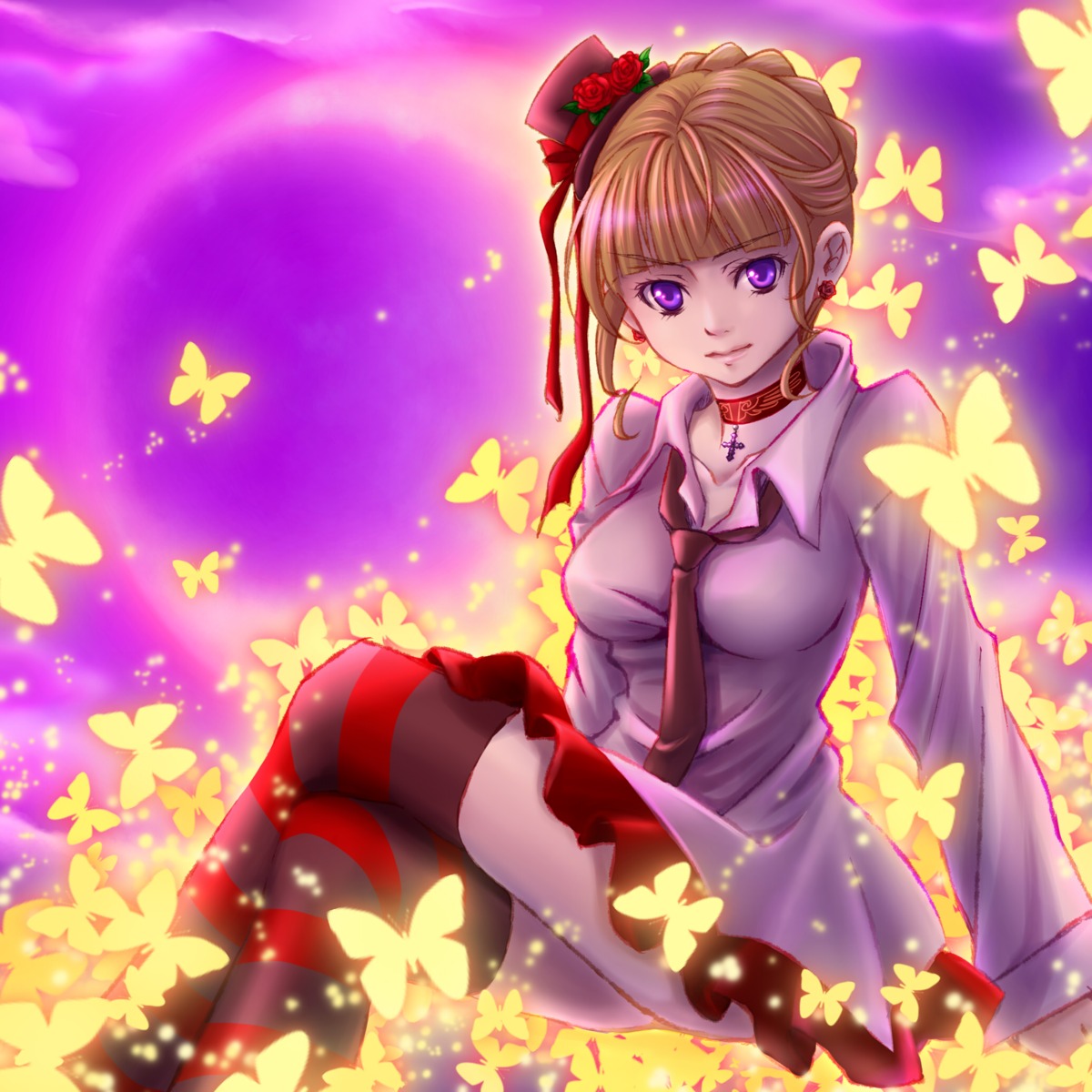 beatrice ren_lowol thighhighs umineko_no_naku_koro_ni