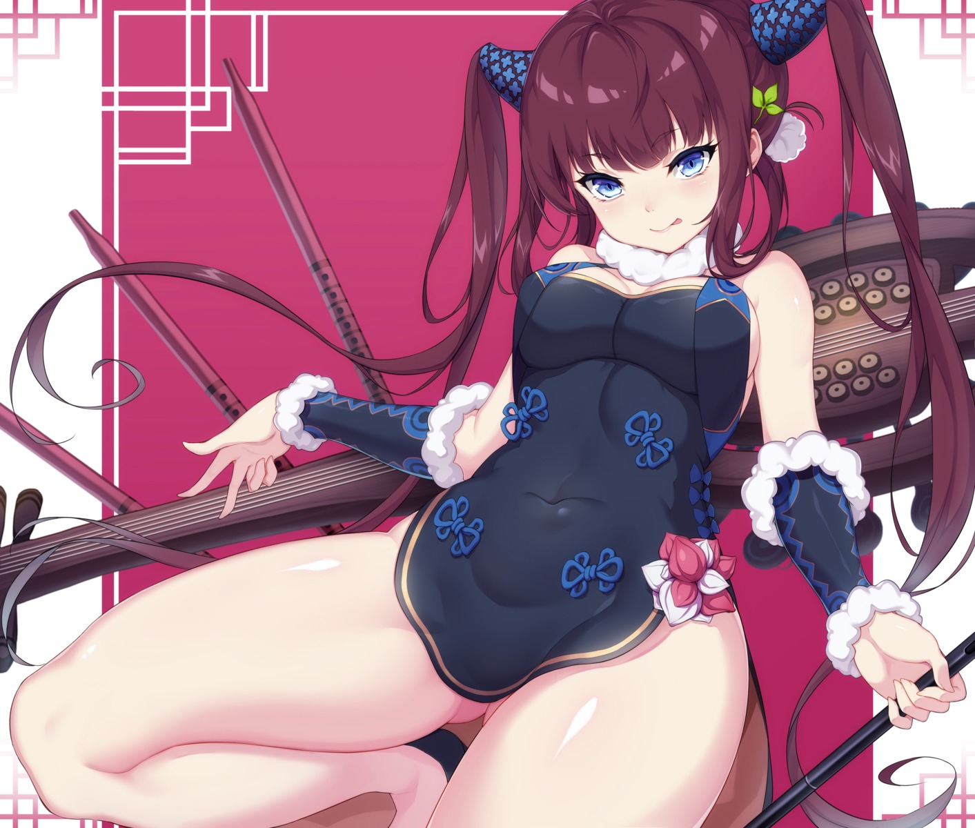 asian_clothes cleavage fate/grand_order tzk yang_guifei_(fate/grand_order)