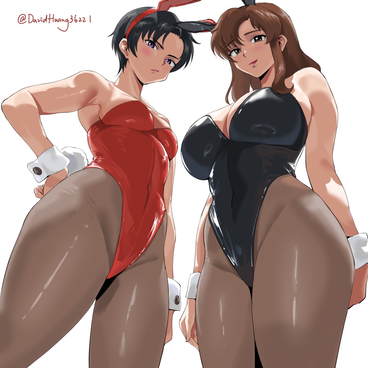 animal_ears bunny_ears bunny_girl gundam gundam_seed no_bra pantyhose tagme tail