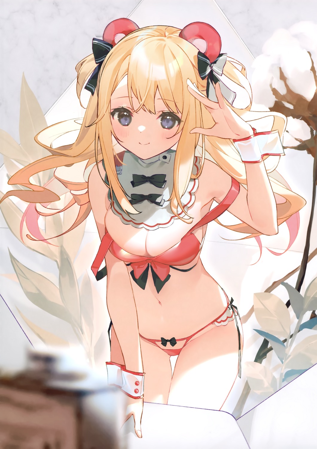 animal_ears cona_kinaco no_bra pantsu