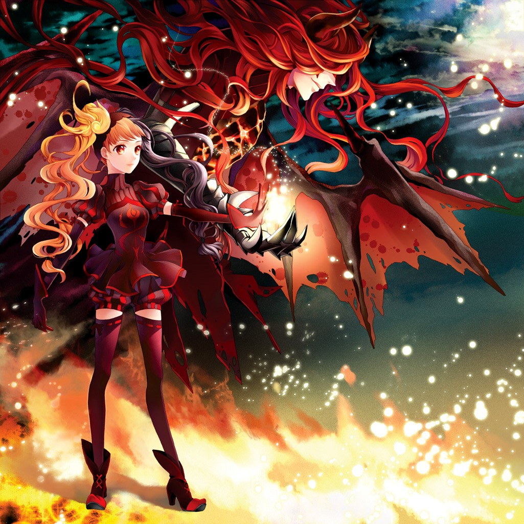 cocoon_(loveririn) garter layla lolita_fashion seisen_no_iberia shaytan sound_horizon thighhighs wings