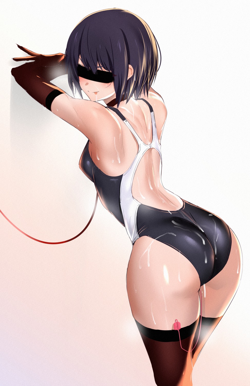 ass cum pussy_juice swimsuits thighhighs ulrich_(tagaragakuin) vibrator