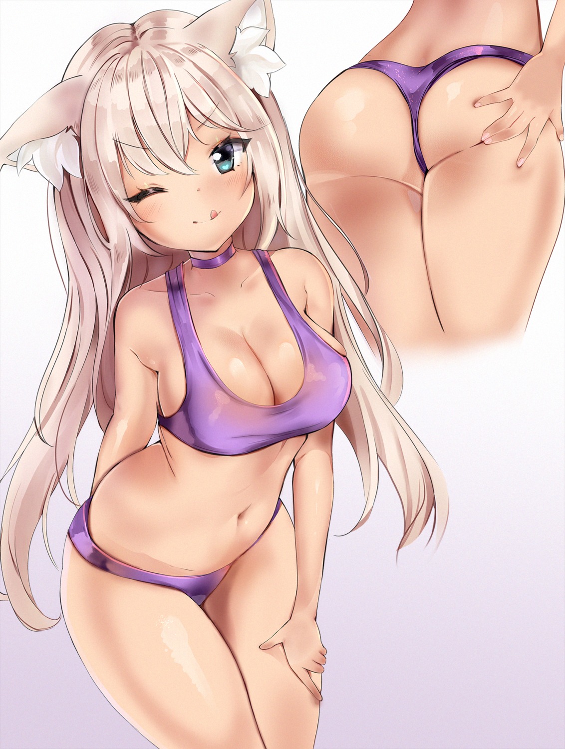 animal_ears anyuu bra coconut nekomimi nekopara pantsu thong