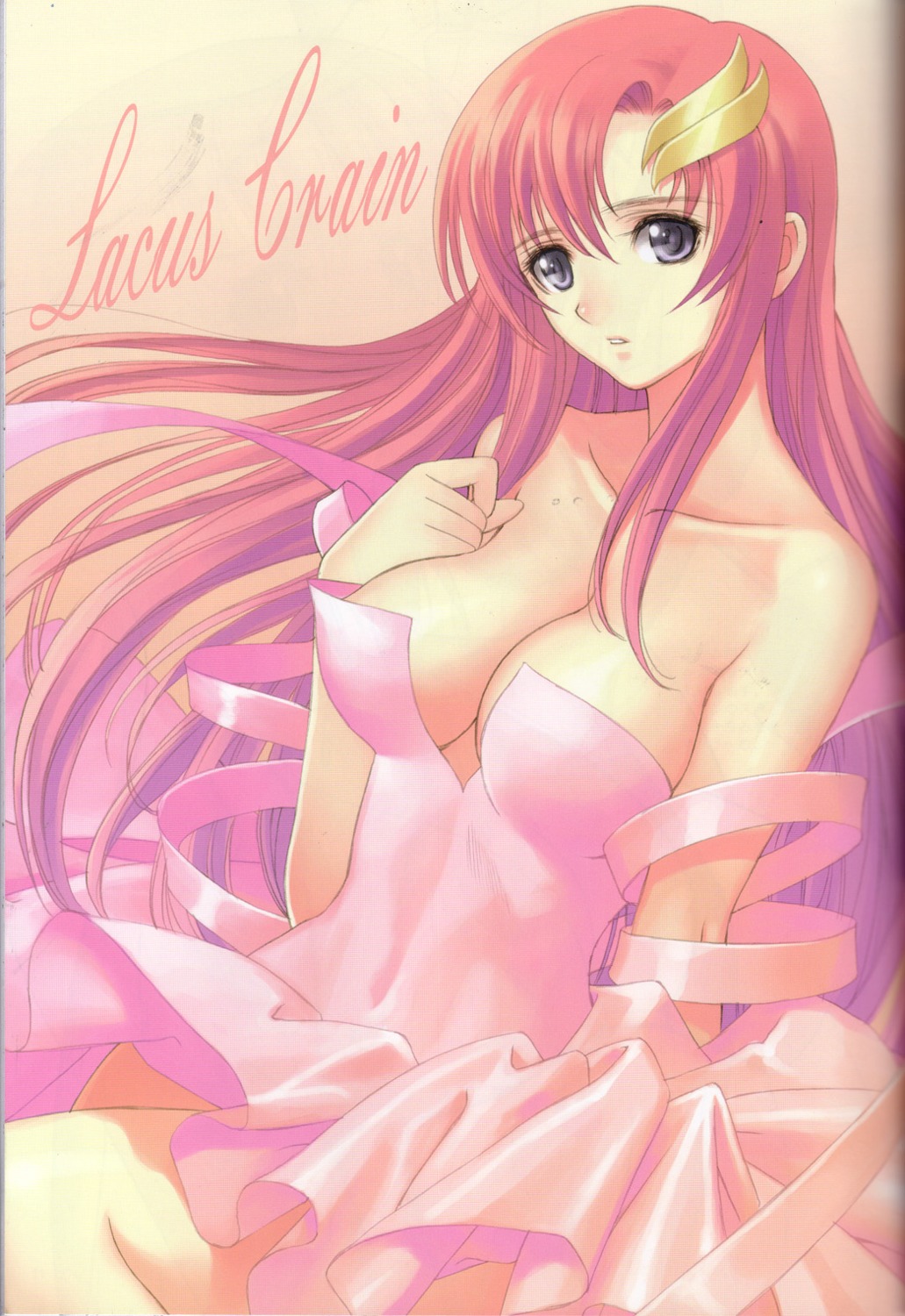 binding_discoloration cleavage gundam gundam_seed gundam_seed_destiny lacus_clyne tony_taka