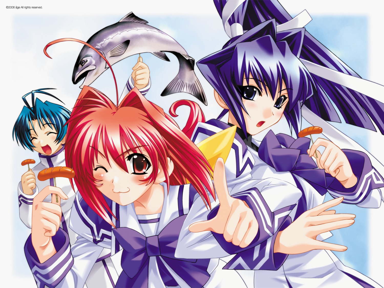 bou kagami_sumika mitsurugi_meiya muvluv muvluv_alternative seifuku wallpaper yoroi_mikoto