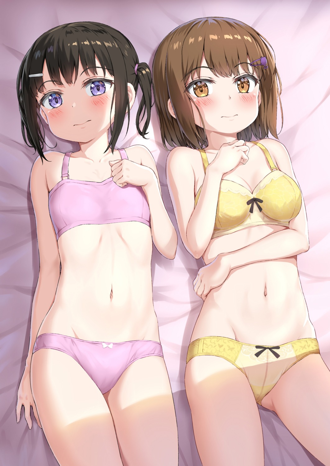 bra breast_hold cleavage loli nedia_r pantsu