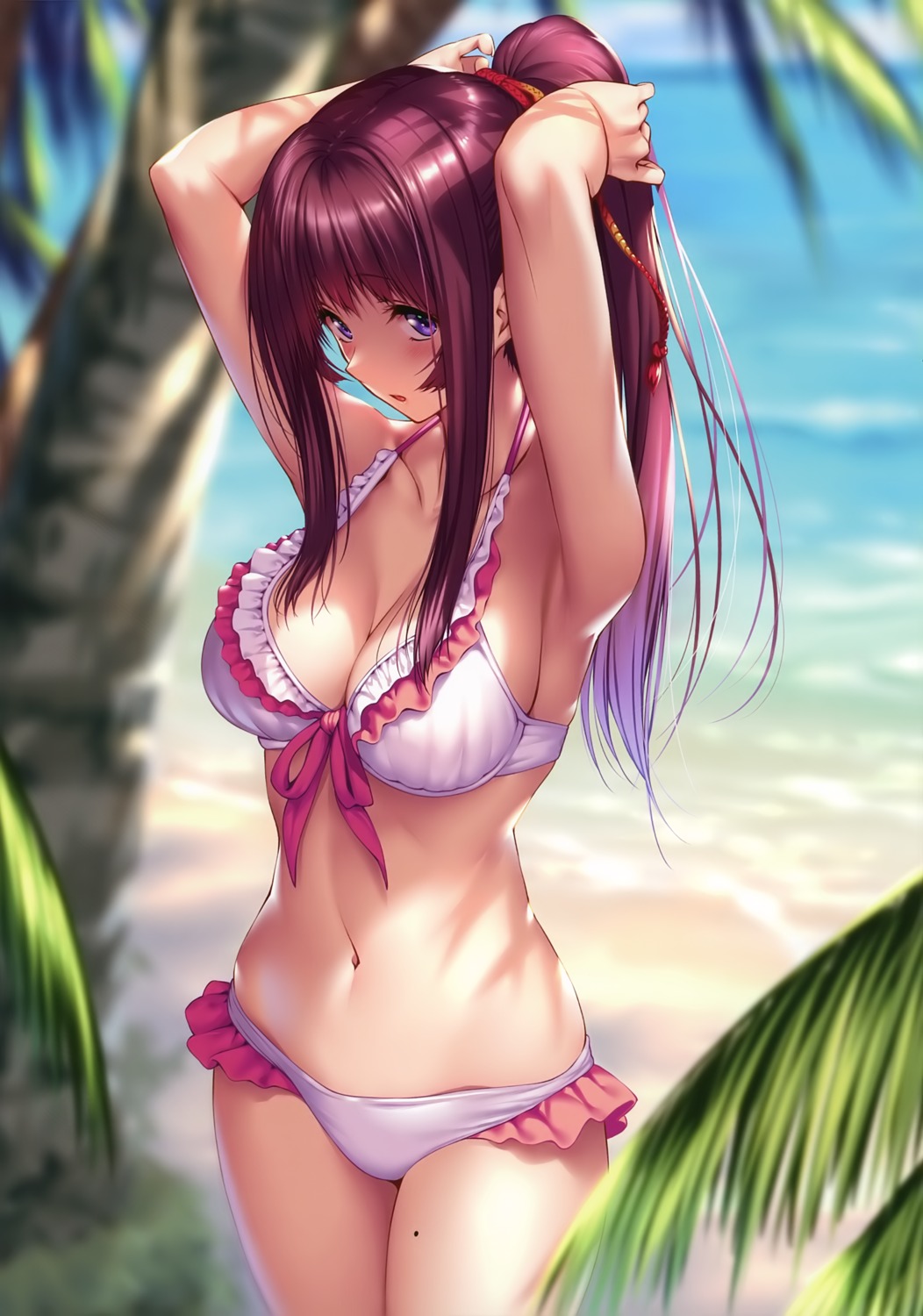 bikini cleavage hanikami_kanojo piromizu shizuki_neru swimsuits