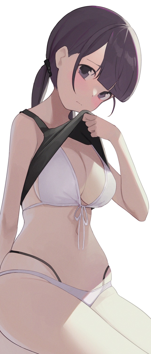 bikini hiroki_(yyqw7151) shirt_lift swimsuits undressing