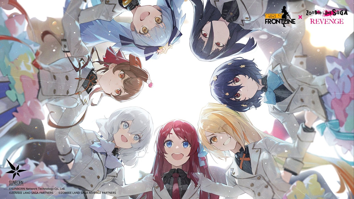 girls_frontline hoshikawa_lily konno_junko minamoto_sakura mizuno_ai nikaido_saki seifuku trap wallpaper yamada_tae yuugiri_(zombieland_saga) zombieland_saga