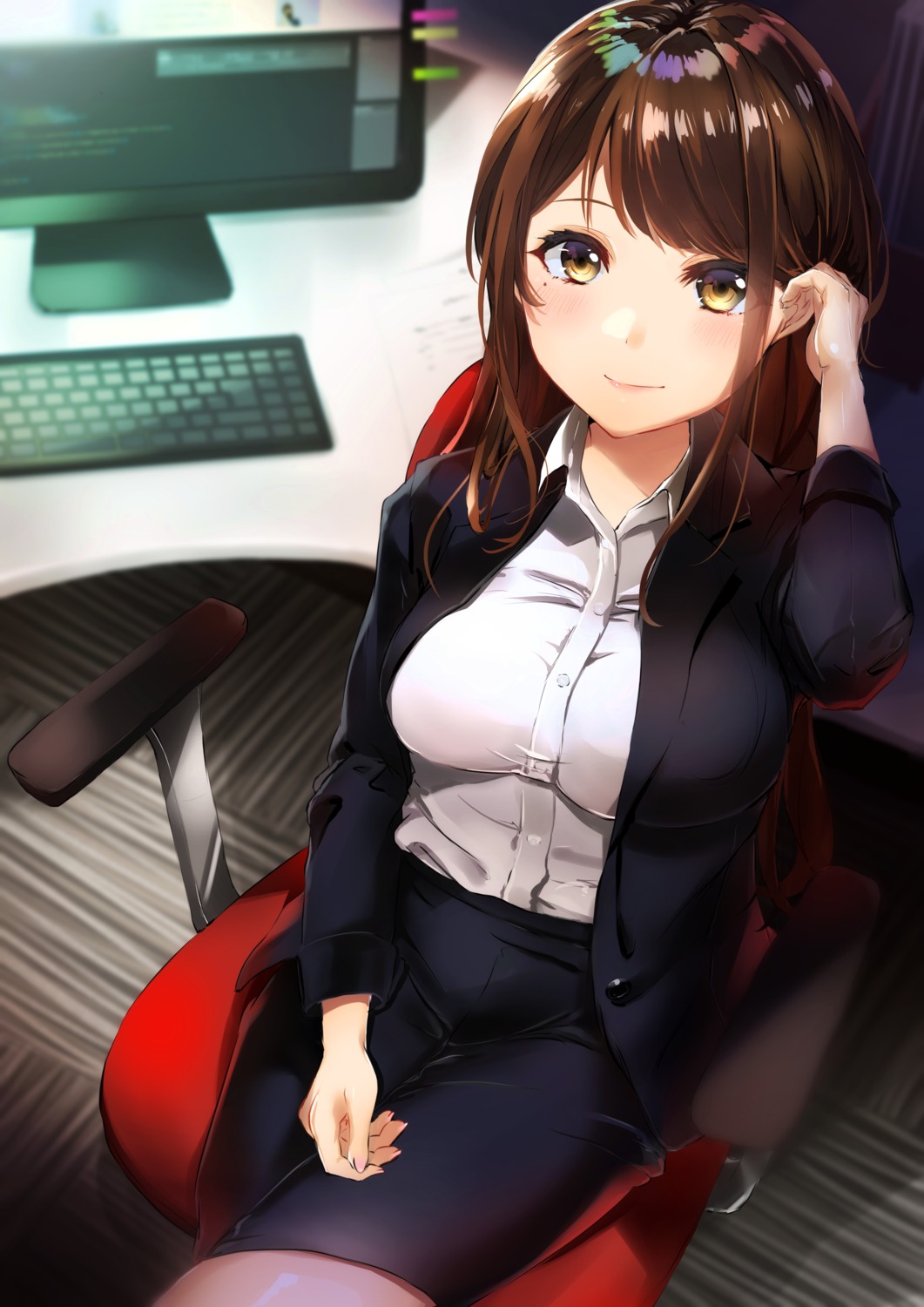 ao_ao_konno business_suit pantyhose