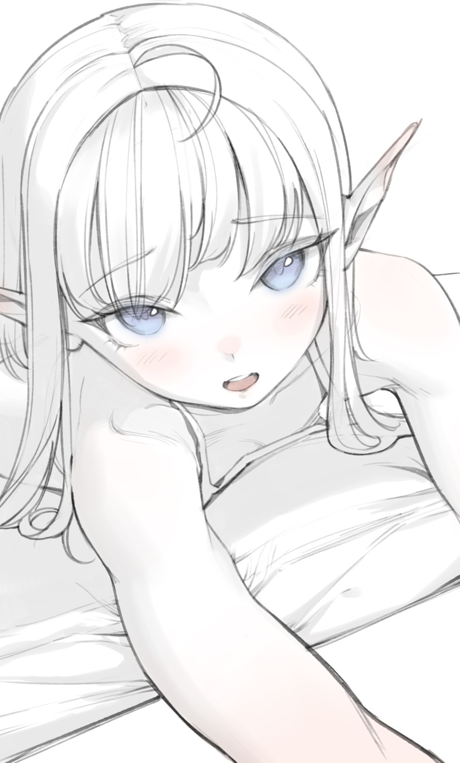 bingwei_huang elf pointy_ears sketch