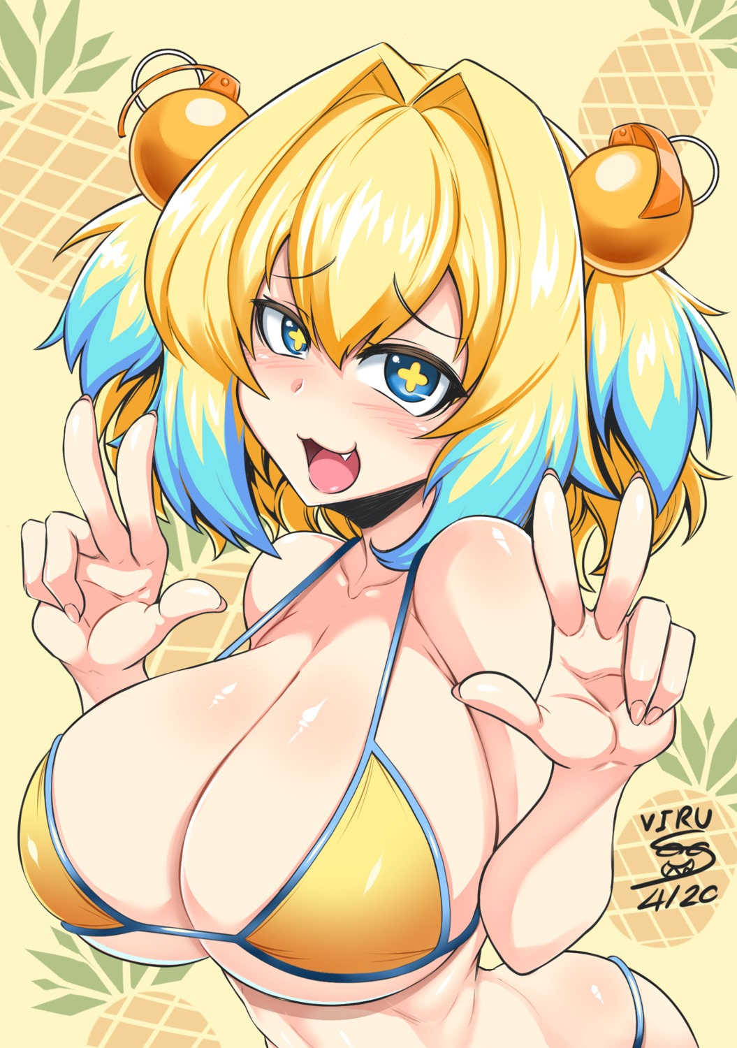 bikini bomber_girl pine_(bombergirl) swimsuits virusotaku