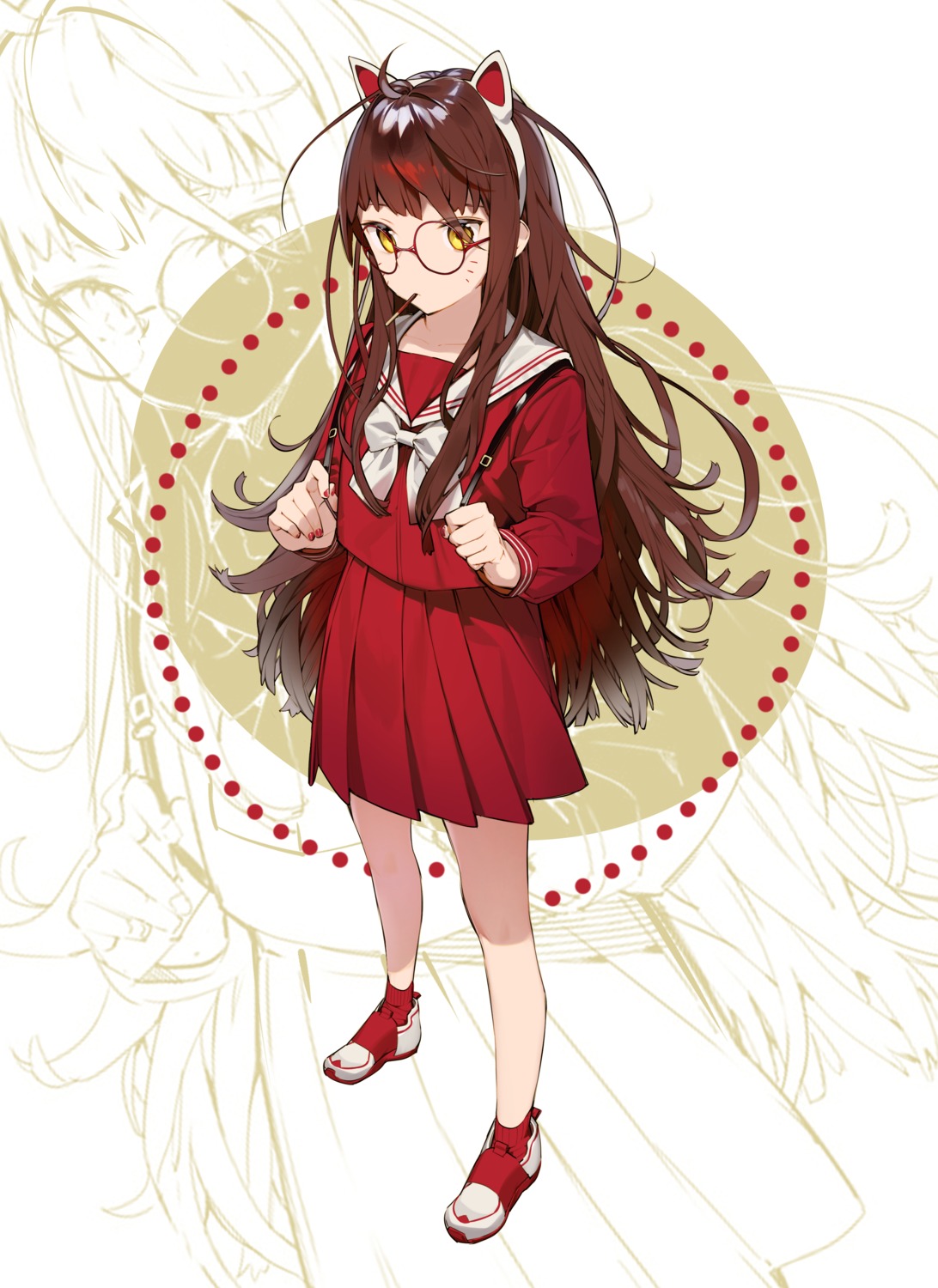 animal_ears megane mo_(428clv) seifuku