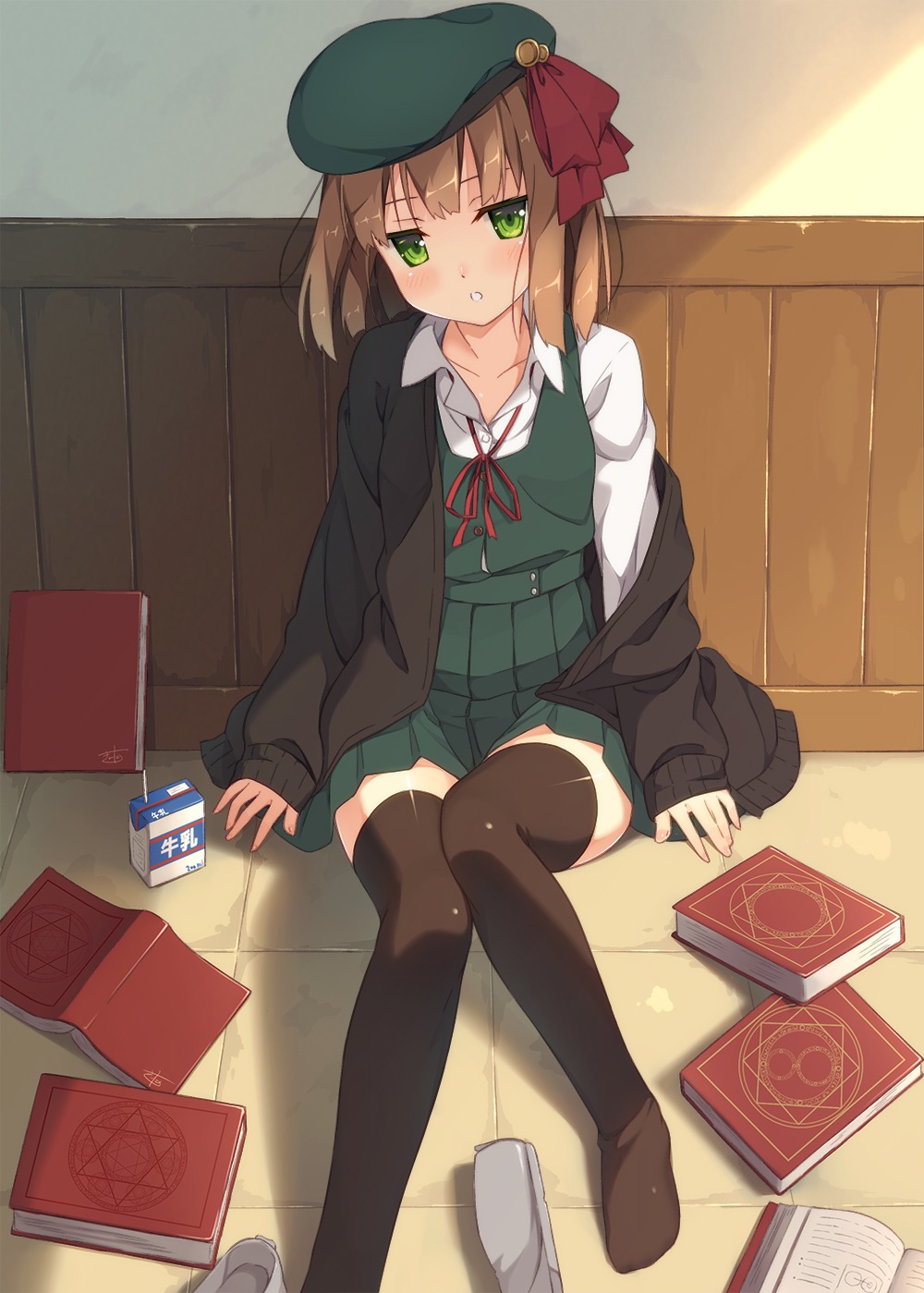 kinta_(distortion) seifuku thighhighs