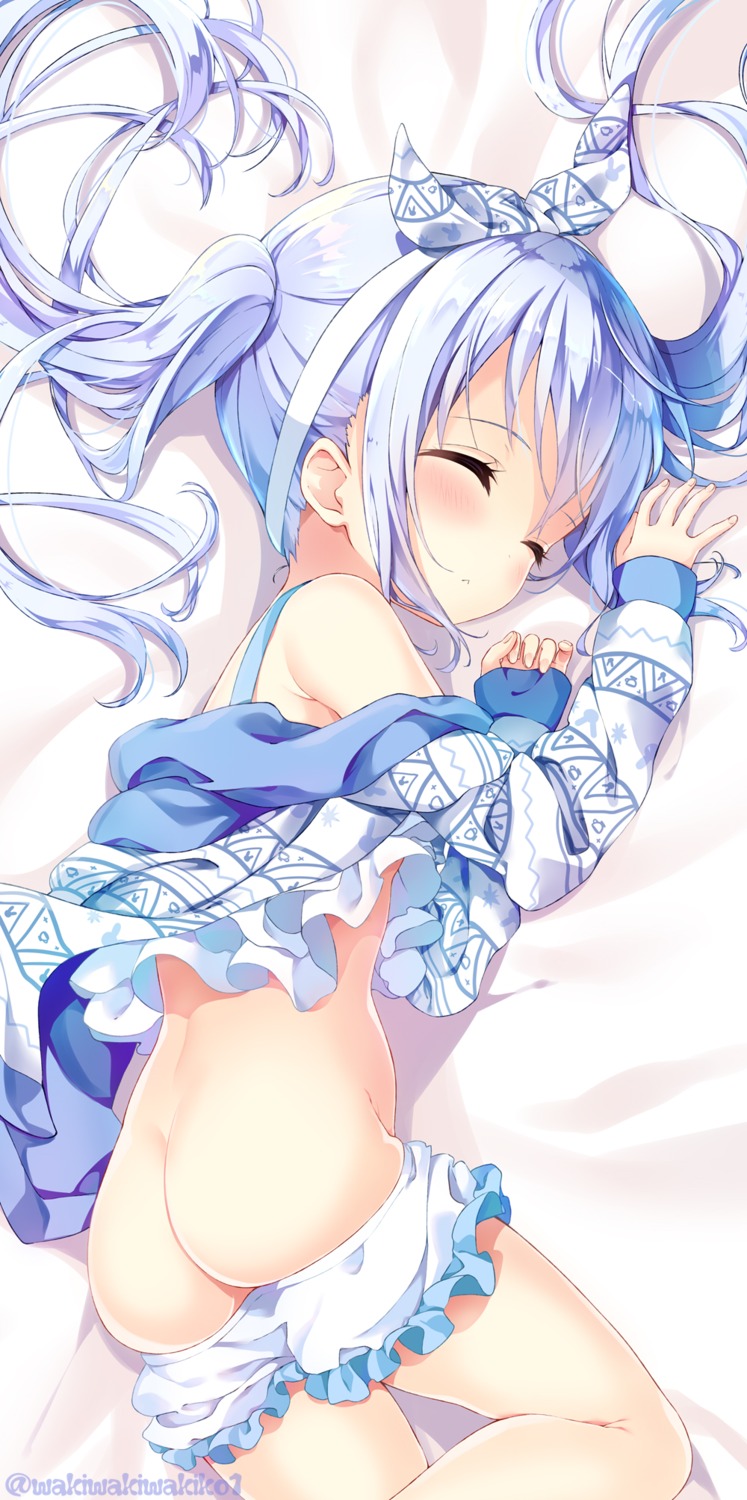 ass bloomers gochuumon_wa_usagi_desu_ka? kafuu_chino loli panty_pull shirt_lift waki_(pixiv2609622)