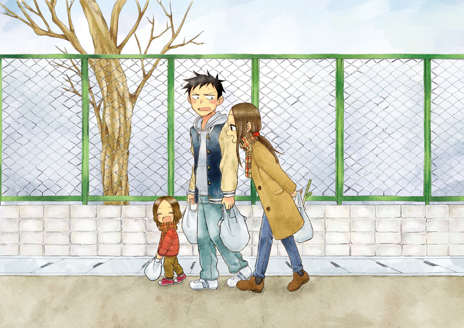 inaba_mifumi karakai_jouzu_no_(moto)_takagi-san karakai_jouzu_no_takagi-san nishikata nishikata_chii takagi-san