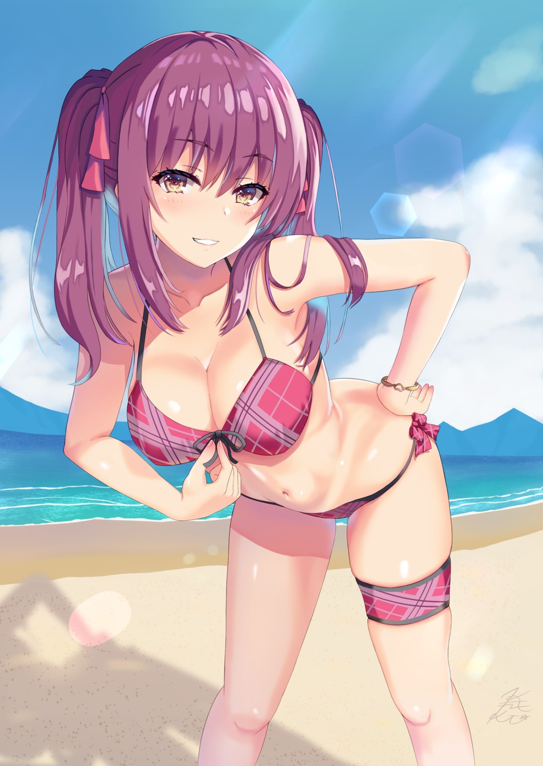 amasawa_ichika bikini cleavage garter kaneki_yushi swimsuits youkoso_jitsuryoku_shijou_shugi_no_kyoushitsu_e