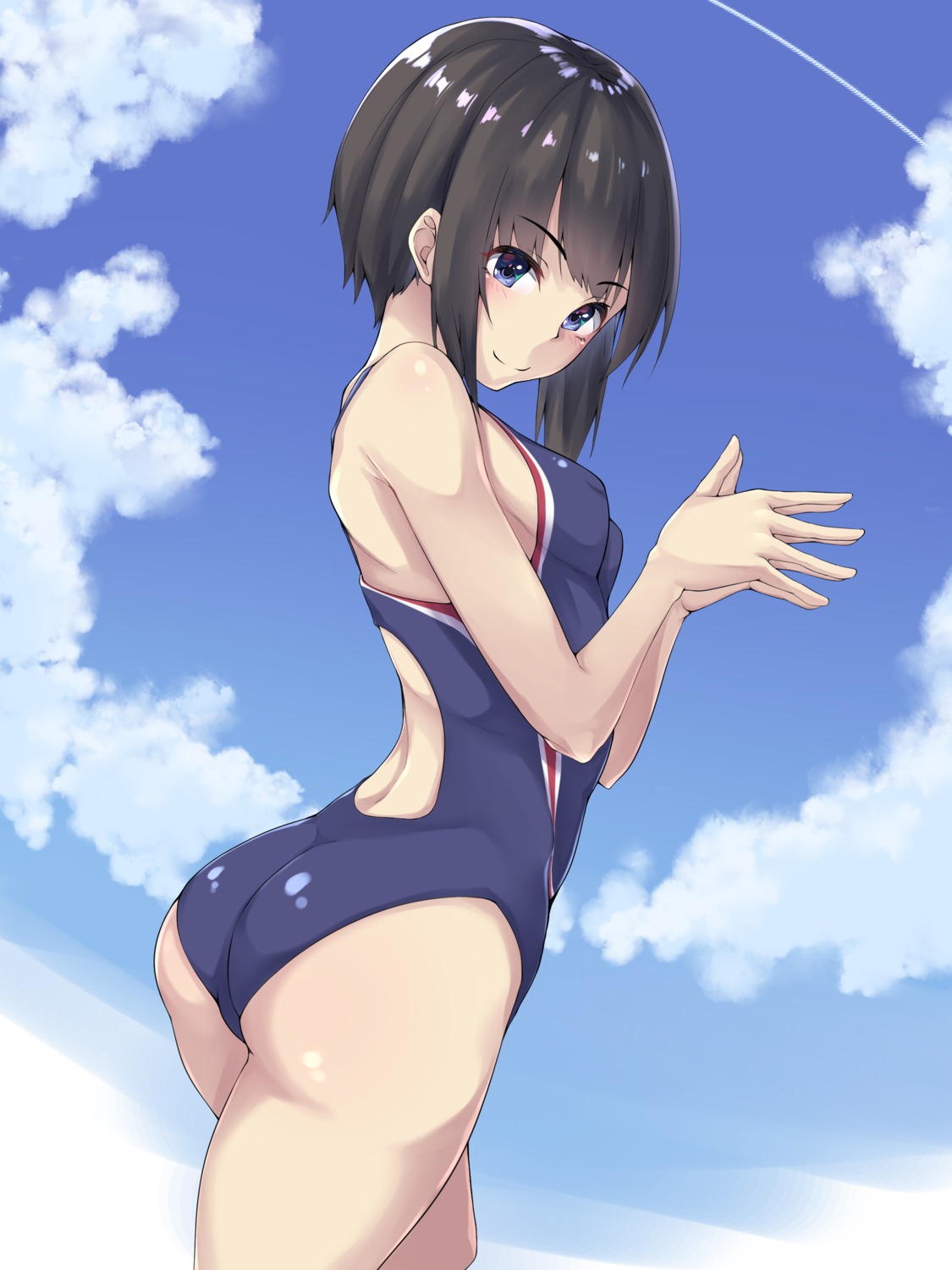 ass black_mutou swimsuits