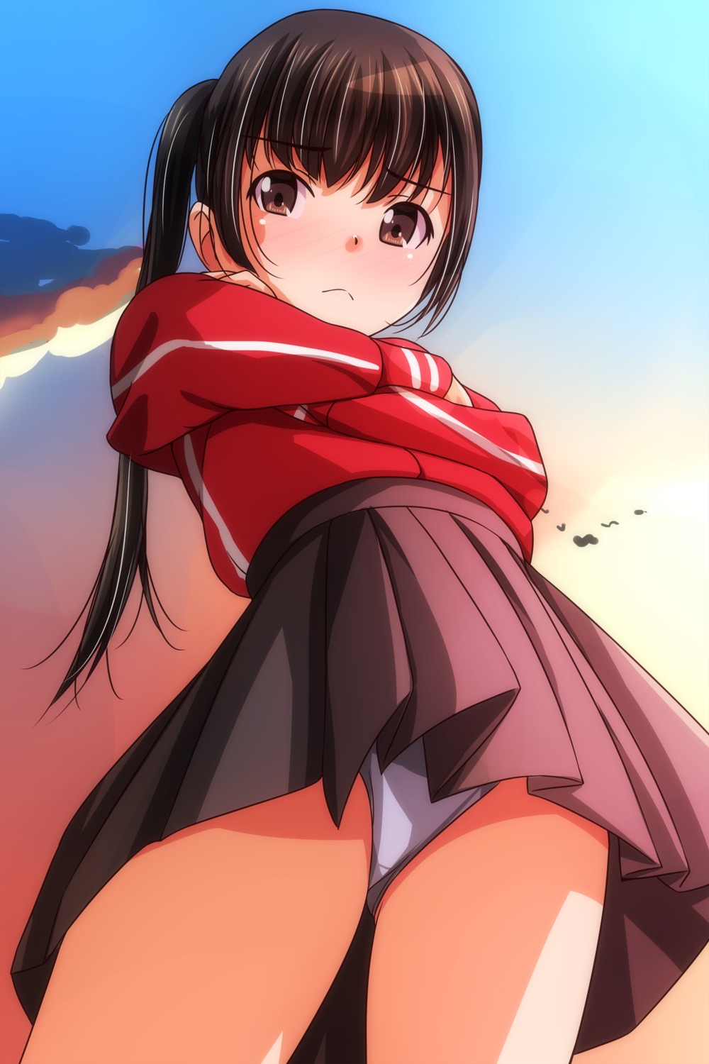 gym_uniform loli matsunaga_kouyou pantsu seifuku skirt_lift