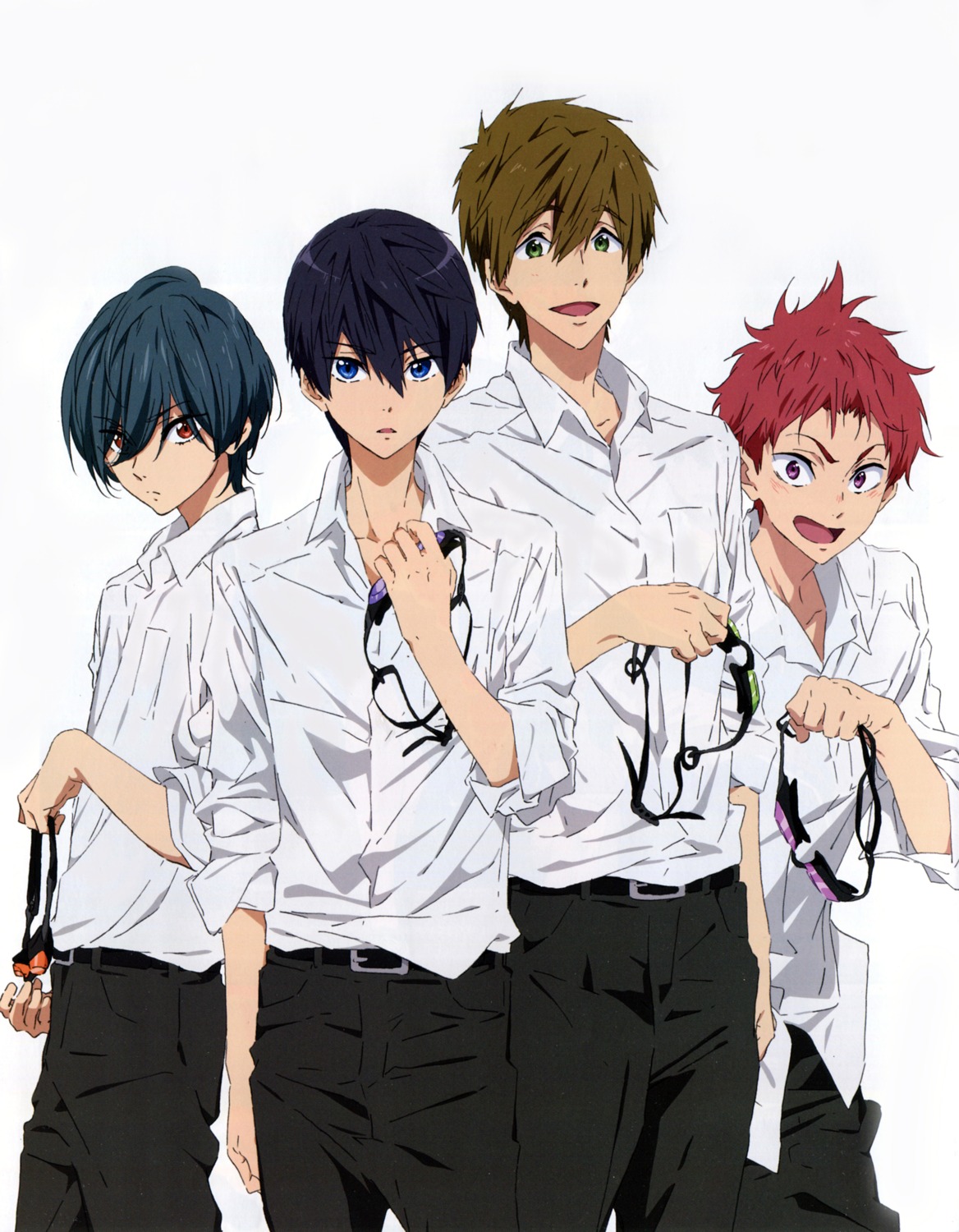 free! high_speed! kirishima_ikuya male nanase_haruka nishiya_futoshi seifuku shiina_asahi tachibana_makoto