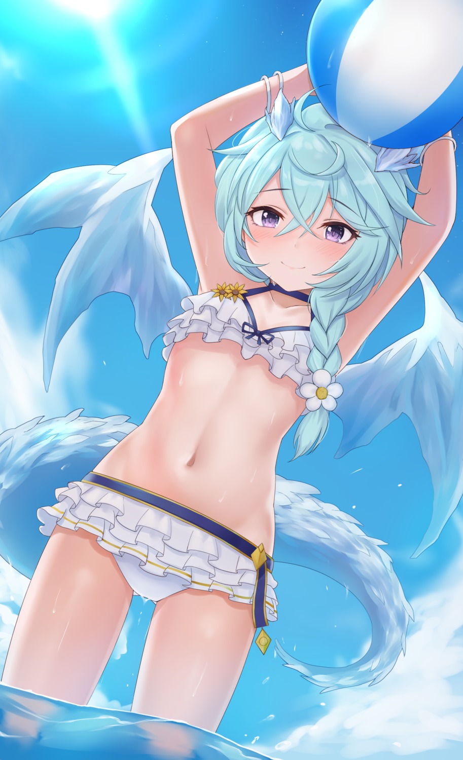 bikini princess_connect princess_connect!_re:dive shefi swimsuits tagme tail wet wings