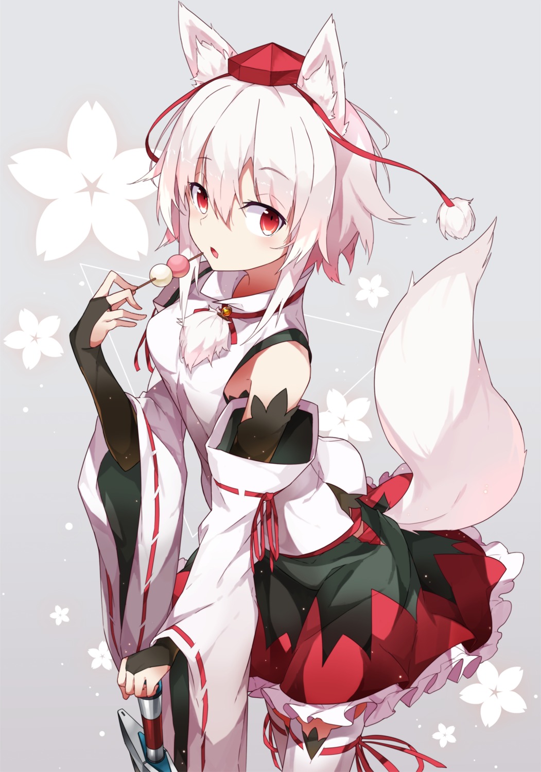 animal_ears hide448 inubashiri_momiji sword tail thighhighs touhou