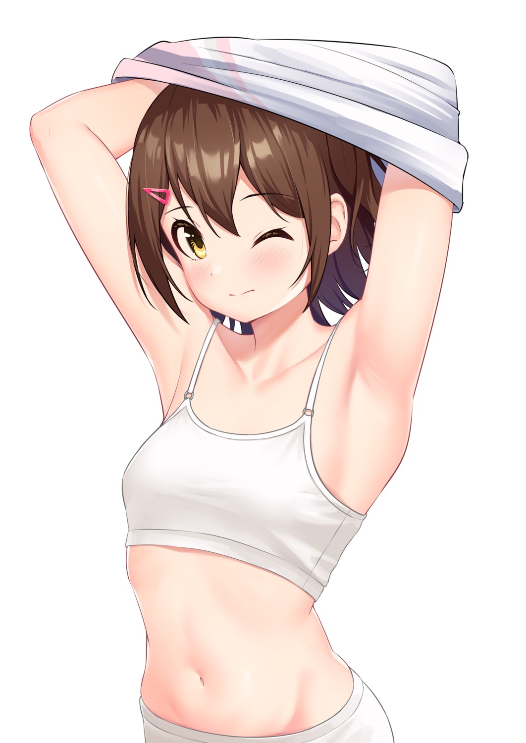 bra kasuga_mirai loli shirt_lift the_idolm@ster the_idolm@ster_million_live! tsunenorip undressing