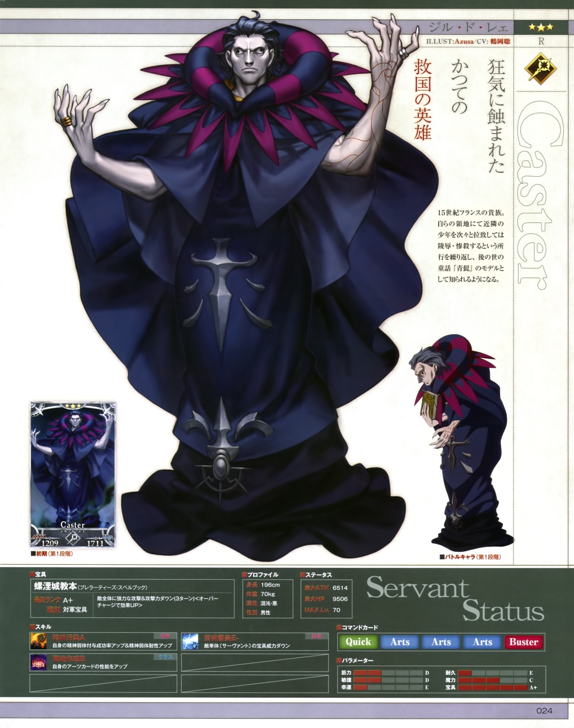 azusa fate/grand_order fate/stay_night fate/zero gilles_de_rais_(fate) male type-moon