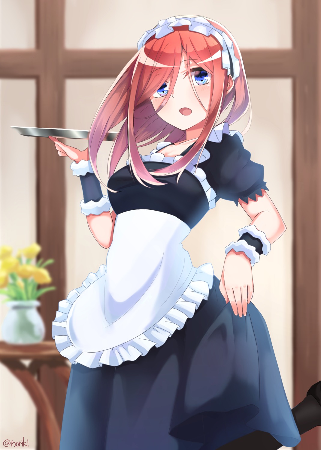 5-toubun_no_hanayome honorikiti maid nakano_miku