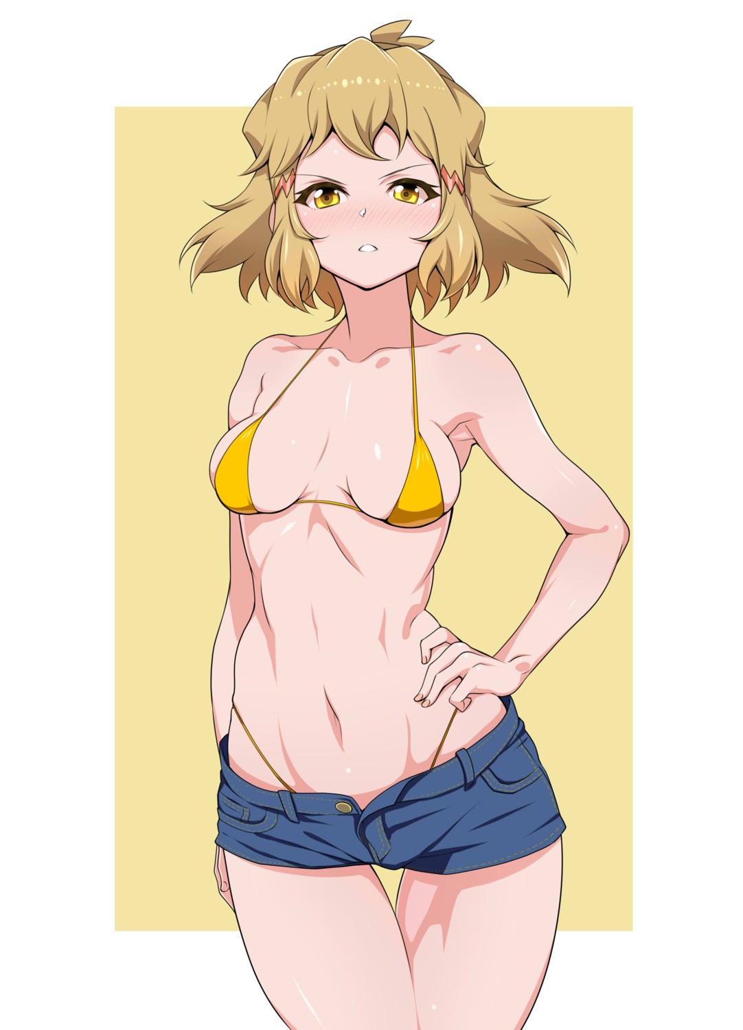 bikini kurihara_kenshirou senki_zesshou_symphogear swimsuits tachibana_hibiki