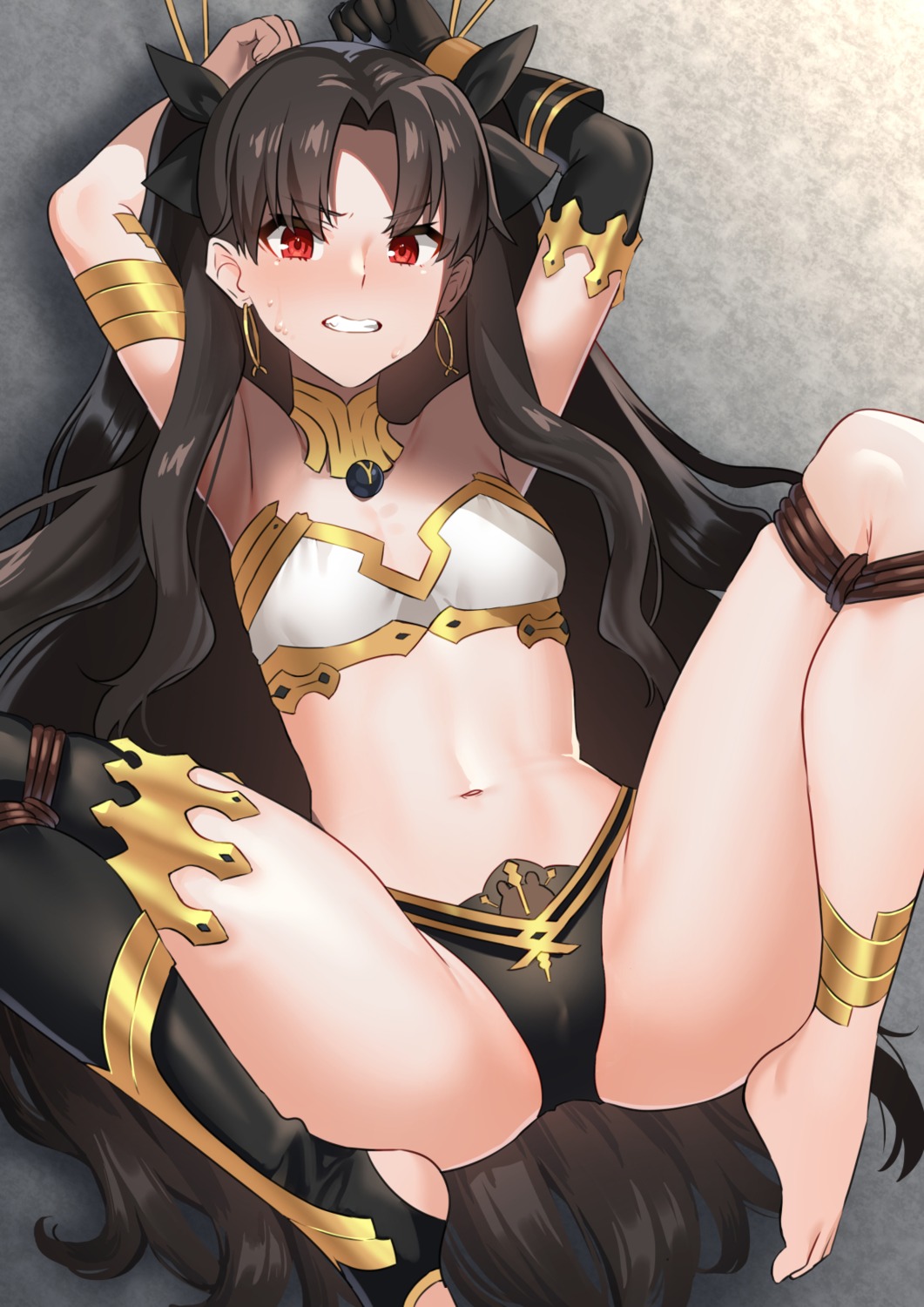 bikini_armor bondage fate/grand_order heavens_sparrow ishtar_(fate/grand_order) thighhighs