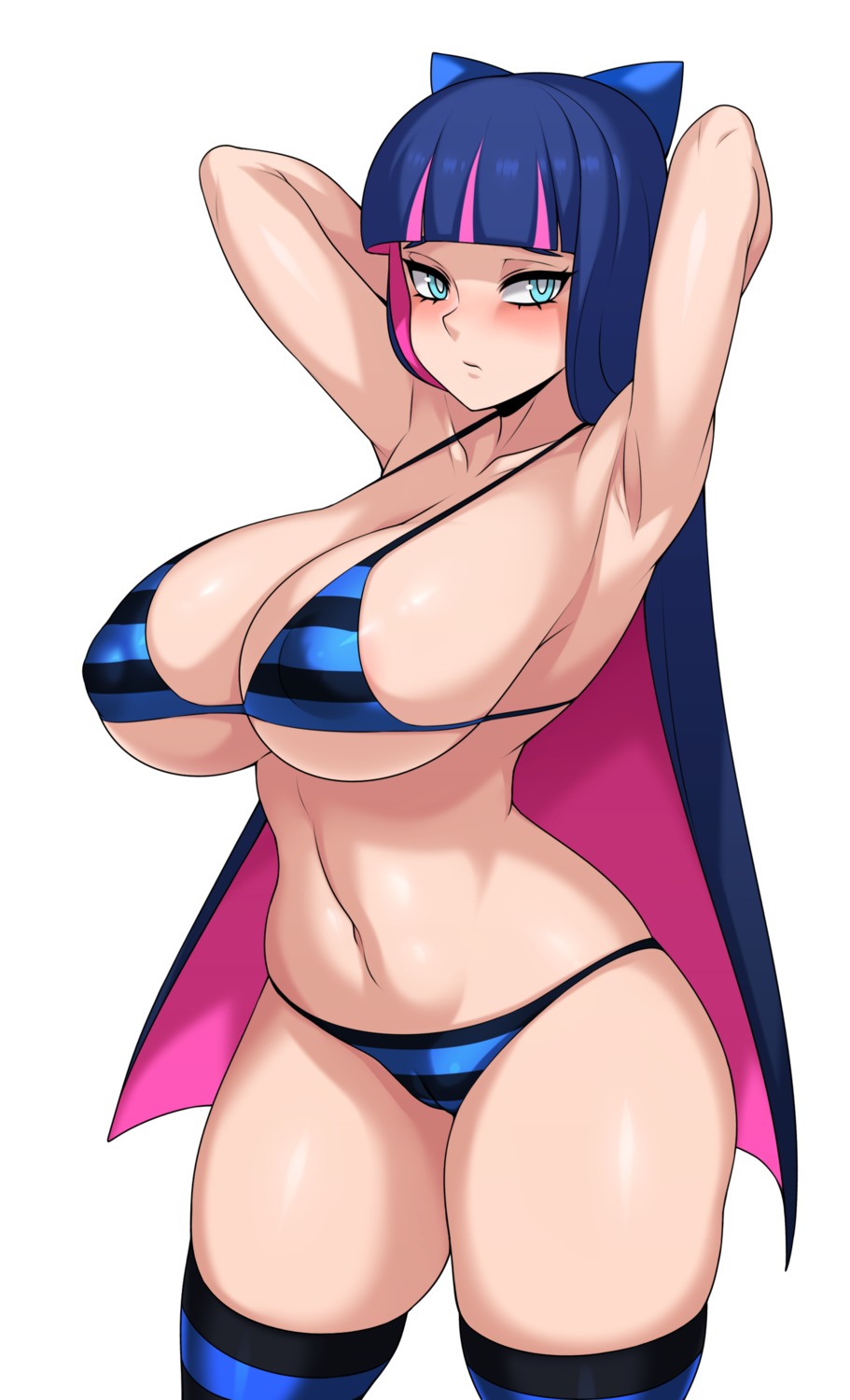 bikini cameltoe erect_nipples jmg panty_&_stocking_with_garterbelt stocking swimsuits thighhighs