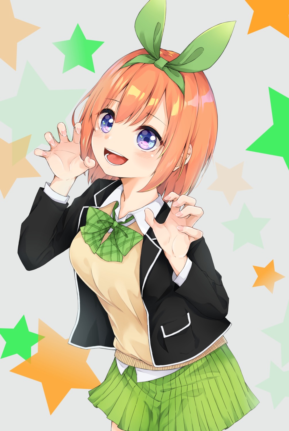 5-toubun_no_hanayome hijouguti nakano_yotsuba seifuku sweater